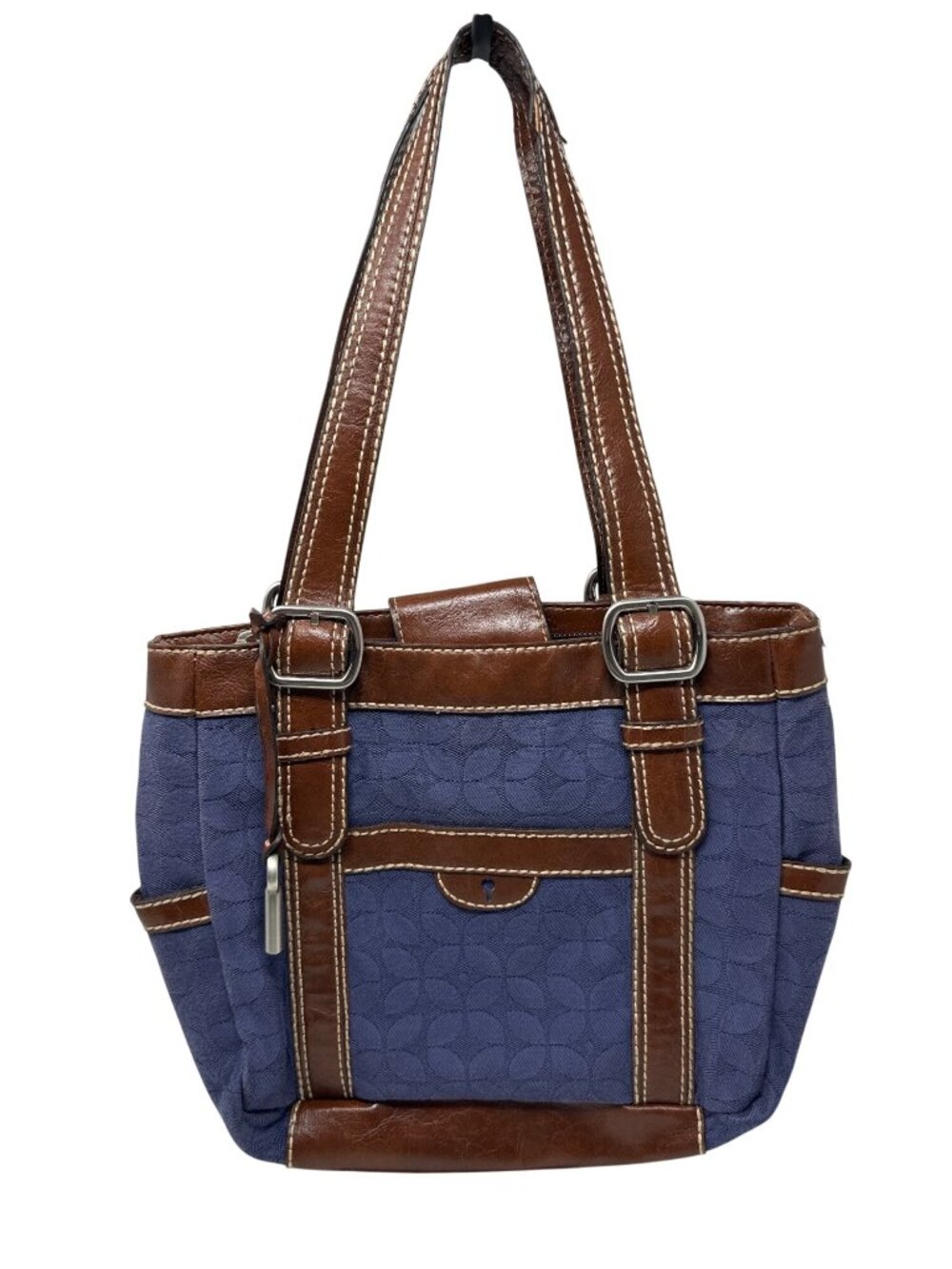 Fossil Marley Blue Satchel Bag